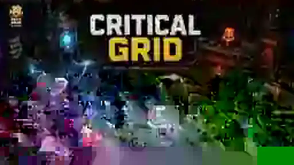 Industrial power-routing board with blue, yellow and red energy networks nearing overload.