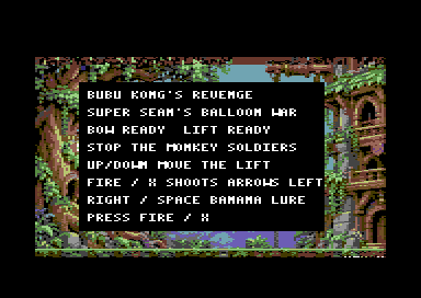 Bubu Kong’s Revenge native C64 screenshot 1