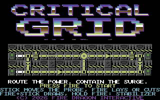 Critical Grid native C64 screenshot 1