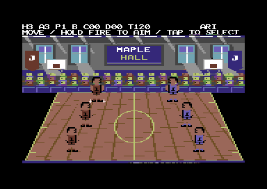 Junior Dodgeball Championships native C64 screenshot 2