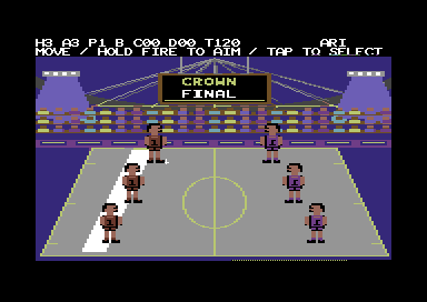 Junior Dodgeball Championships native C64 screenshot 5