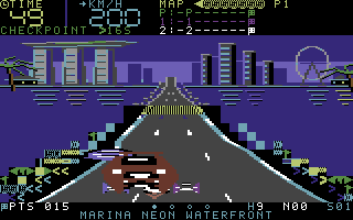 Singapore Street Racer: Neon Circuit native C64 screenshot 3