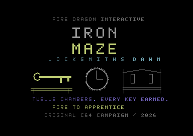 The Iron Maze native C64 screenshot 1