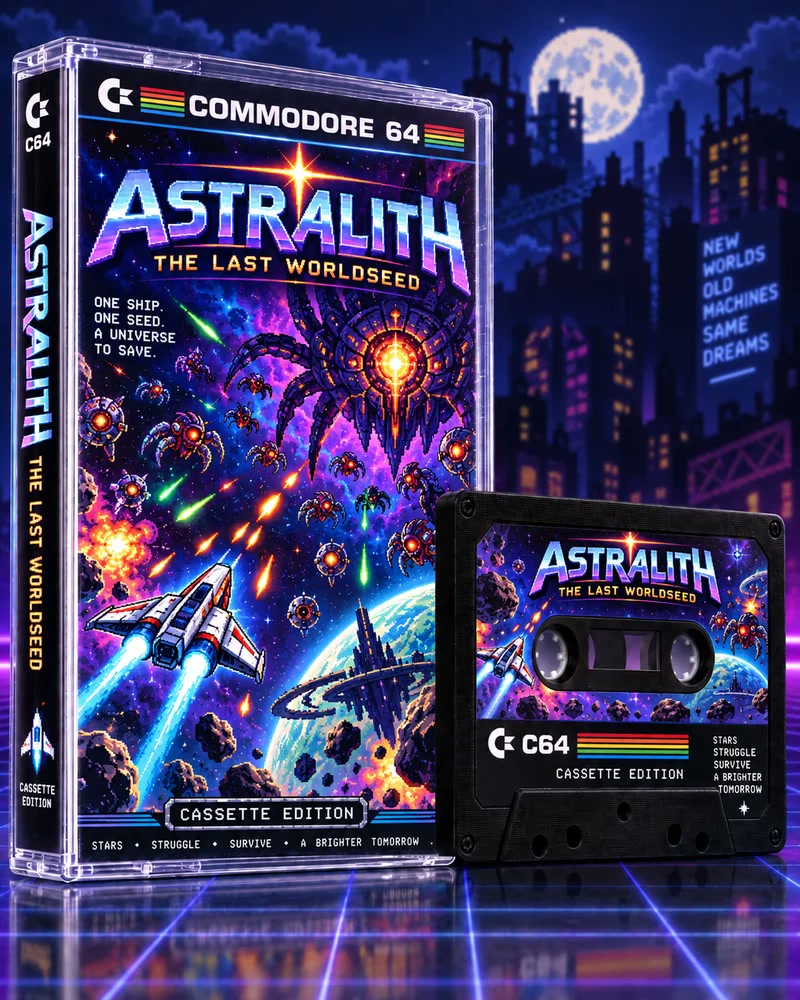 Astralith: The Last Worldseed C64 cover art
