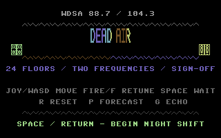 Dead Air native C64 screenshot 2