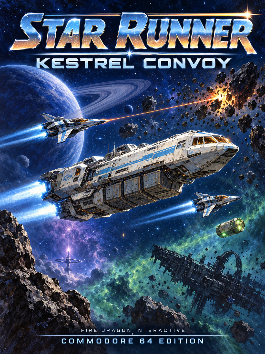 Star Runner C64 cover art